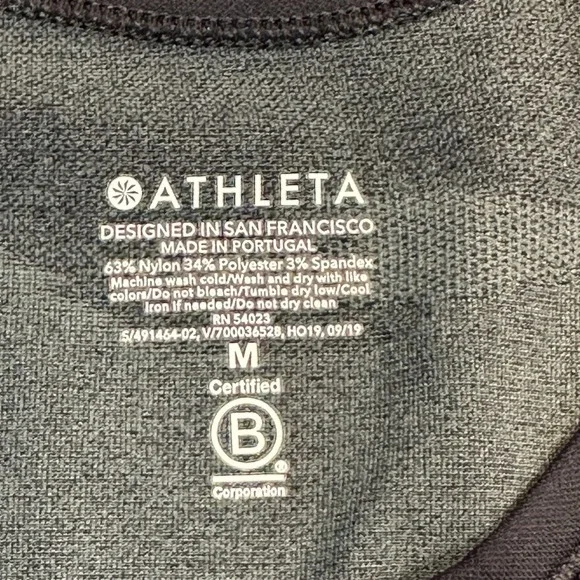 Athleta Speedlight Seamless Black Camo Long Sleeve Active Shirt Top Women's M - Picture 2 of 6